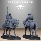 RoyalGuard Cavalry from StationForge/11 Wargame Miniatures +Gratis Bases