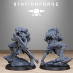 Corrupted Guard Abhumans from StationForge/10 Wargame Miniatures +Gratis Bases
