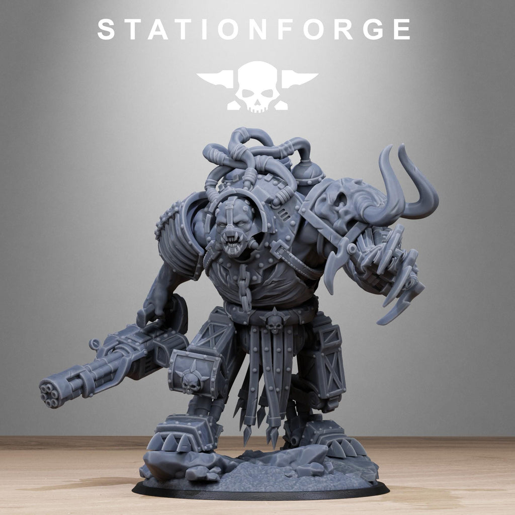 Corrupted Guard Tormentius from StationForge/ Wargame Miniature +Gratis Base