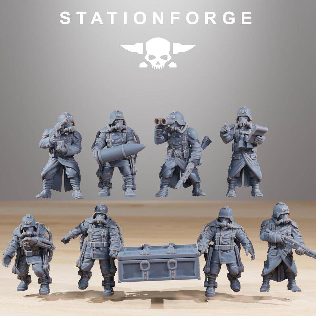 GrimGuard Heavy Artillery from StationForge/Miniature +Gratis Base