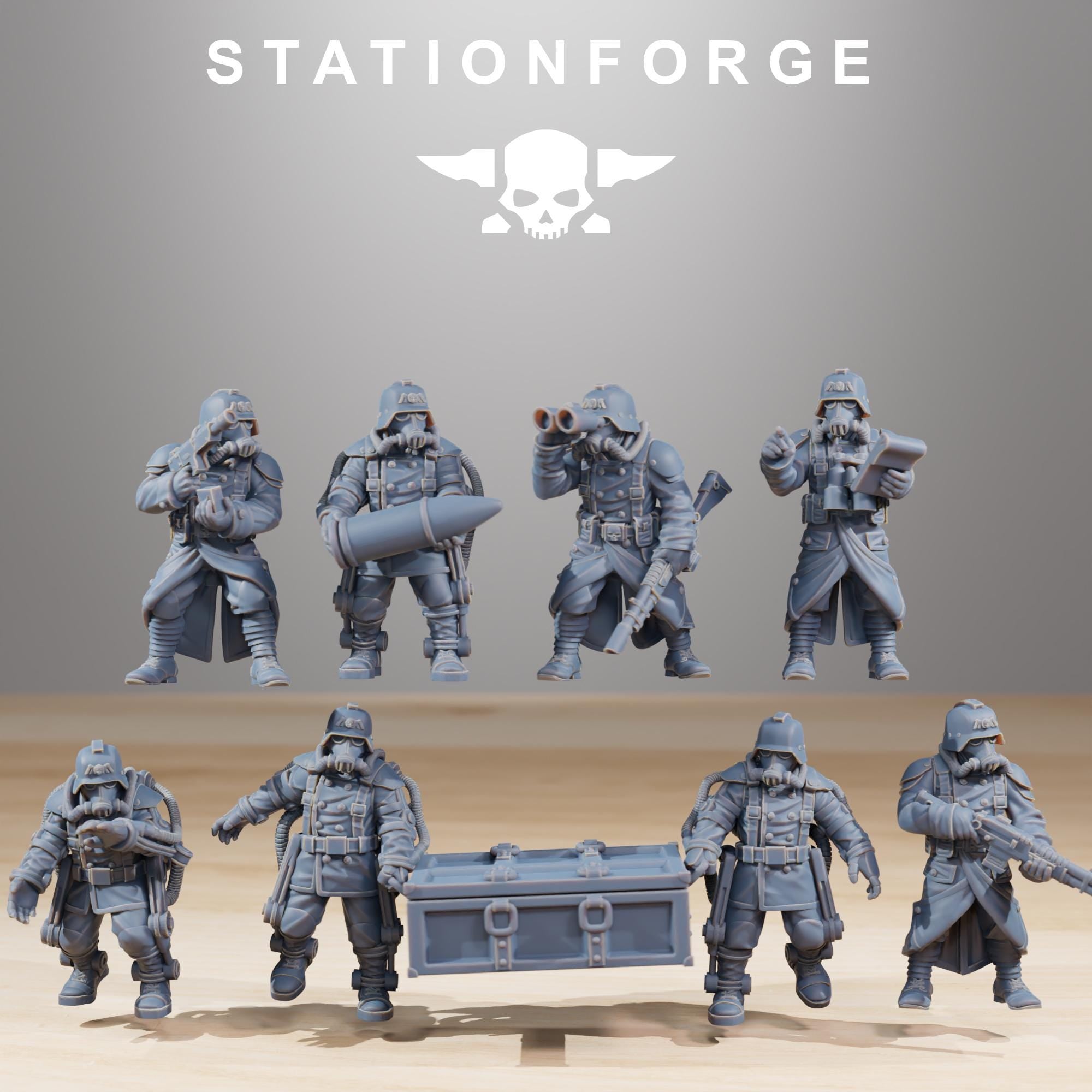 GrimGuard Heavy Artillery from StationForge/Miniature +Gratis Base
