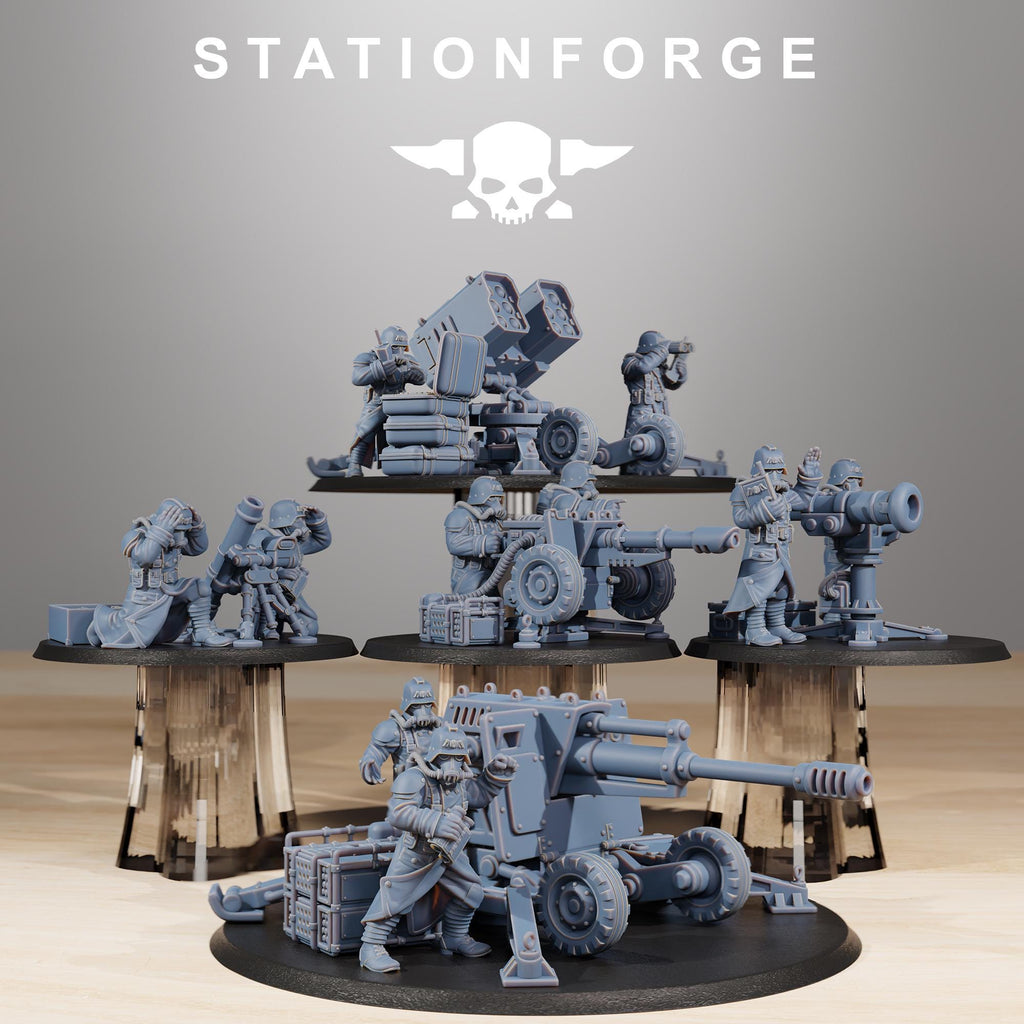 GrimGuard Battle Weapons from StationForge/Miniature +Gratis Base