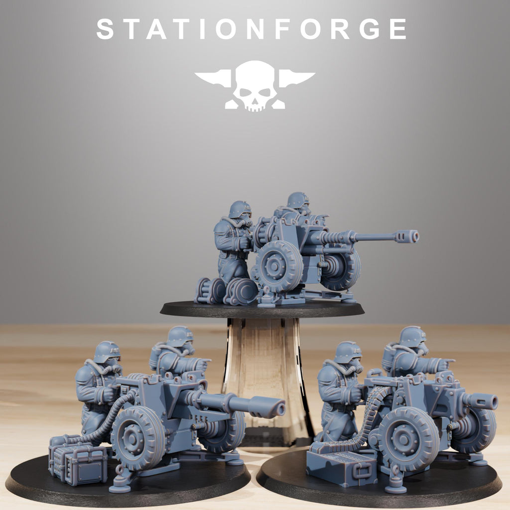 GrimGuard Battle Weapons from StationForge/Miniature +Gratis Base