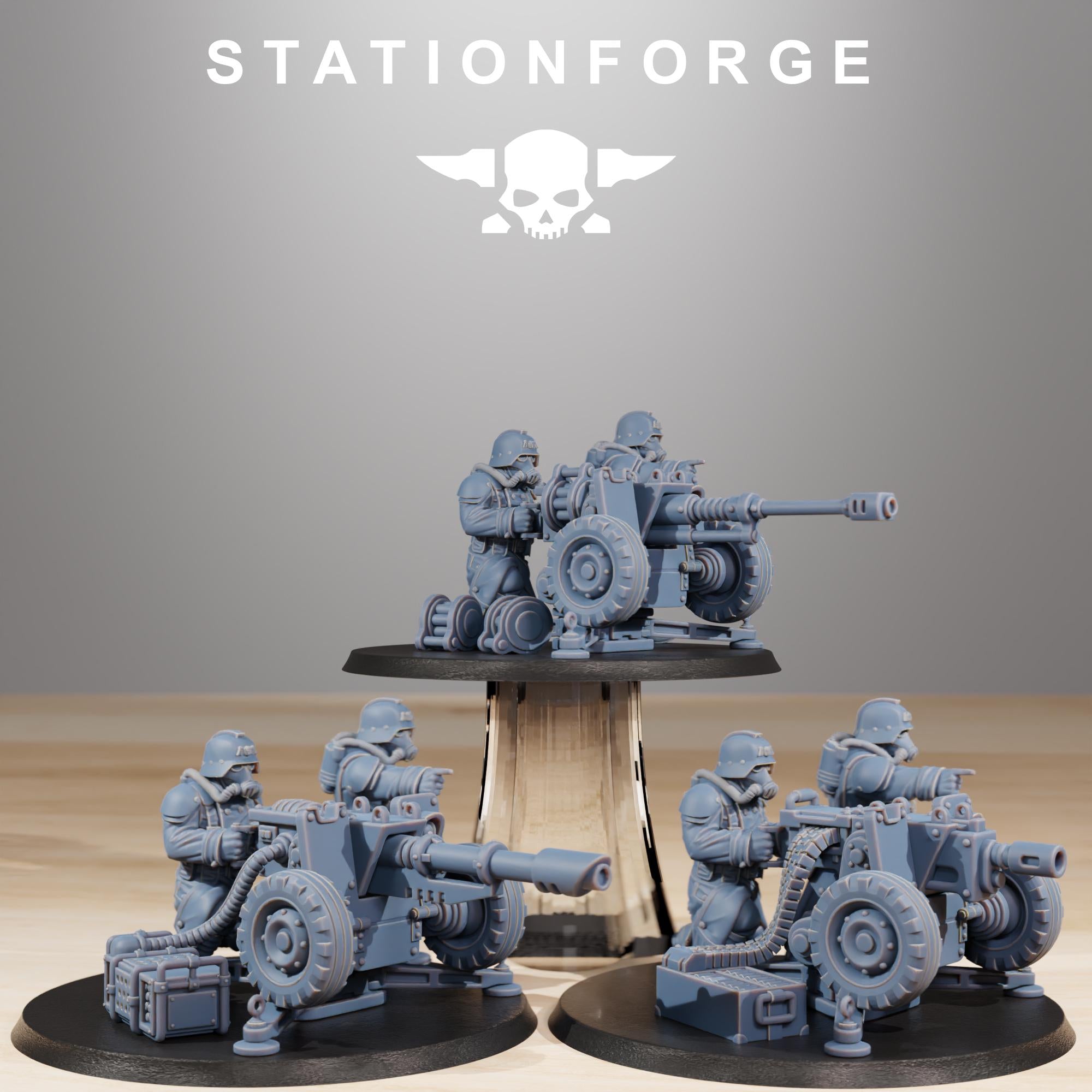 GrimGuard Battle Weapons from StationForge/Miniature +Gratis Base