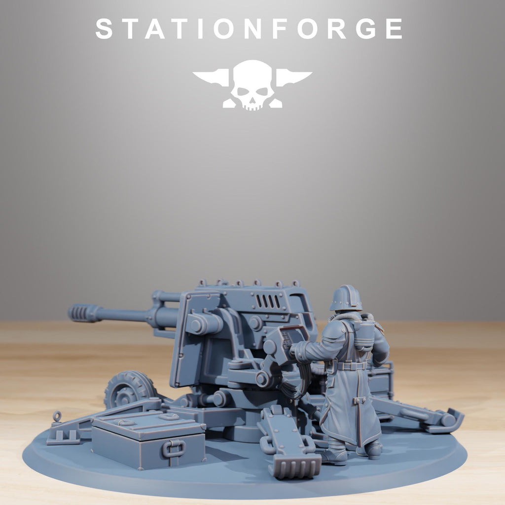 GrimGuard Battle Weapons from StationForge/Miniature +Gratis Base