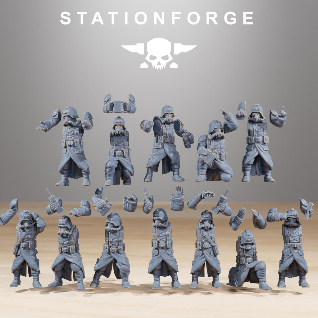 GrimGuard Battle Weapons from StationForge/Miniature +Gratis Base