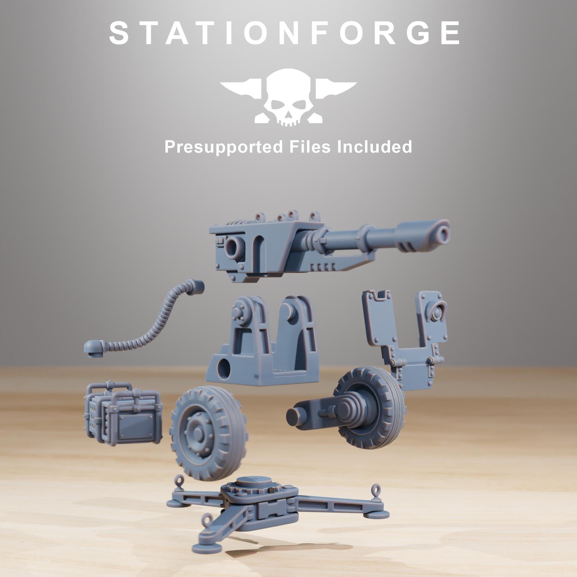 GrimGuard Battle Weapons from StationForge/Miniature +Gratis Base