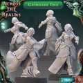 Grimdark Nun from Across the Realms,2 Wargame Miniature+ Gratis Bases
