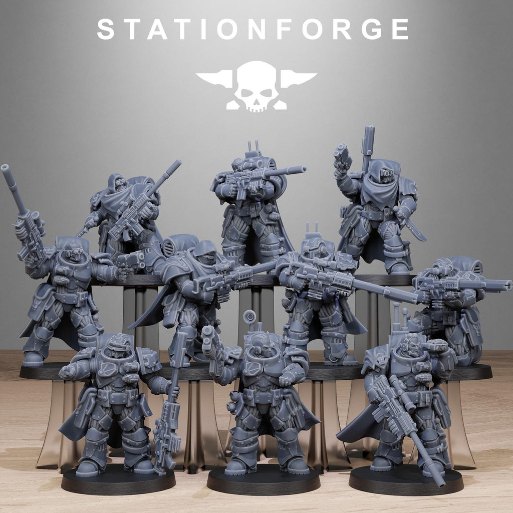 Socratis Snipers from StationForge/10 Tabletop Miniatures +Gratis Bases