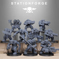 Orkaz Bros Infantry from StationForge/10 Tabletop Miniatures +Gratis Bases