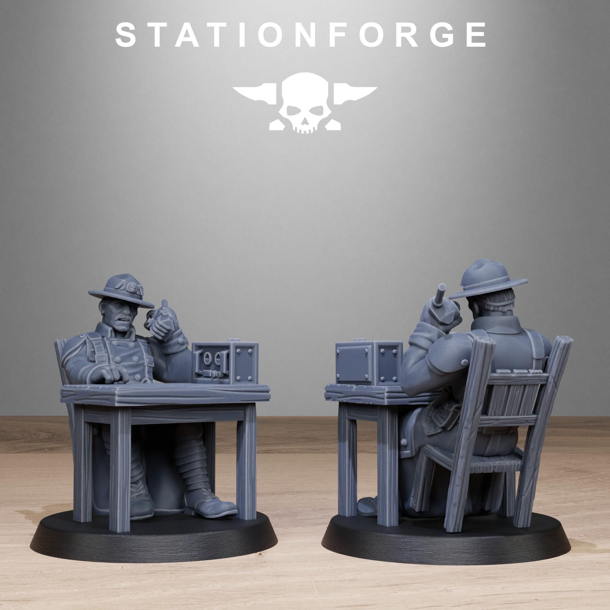 GrimGuard Chill Squad from StationForge/10 Tabletop Miniatures +Gratis Bases