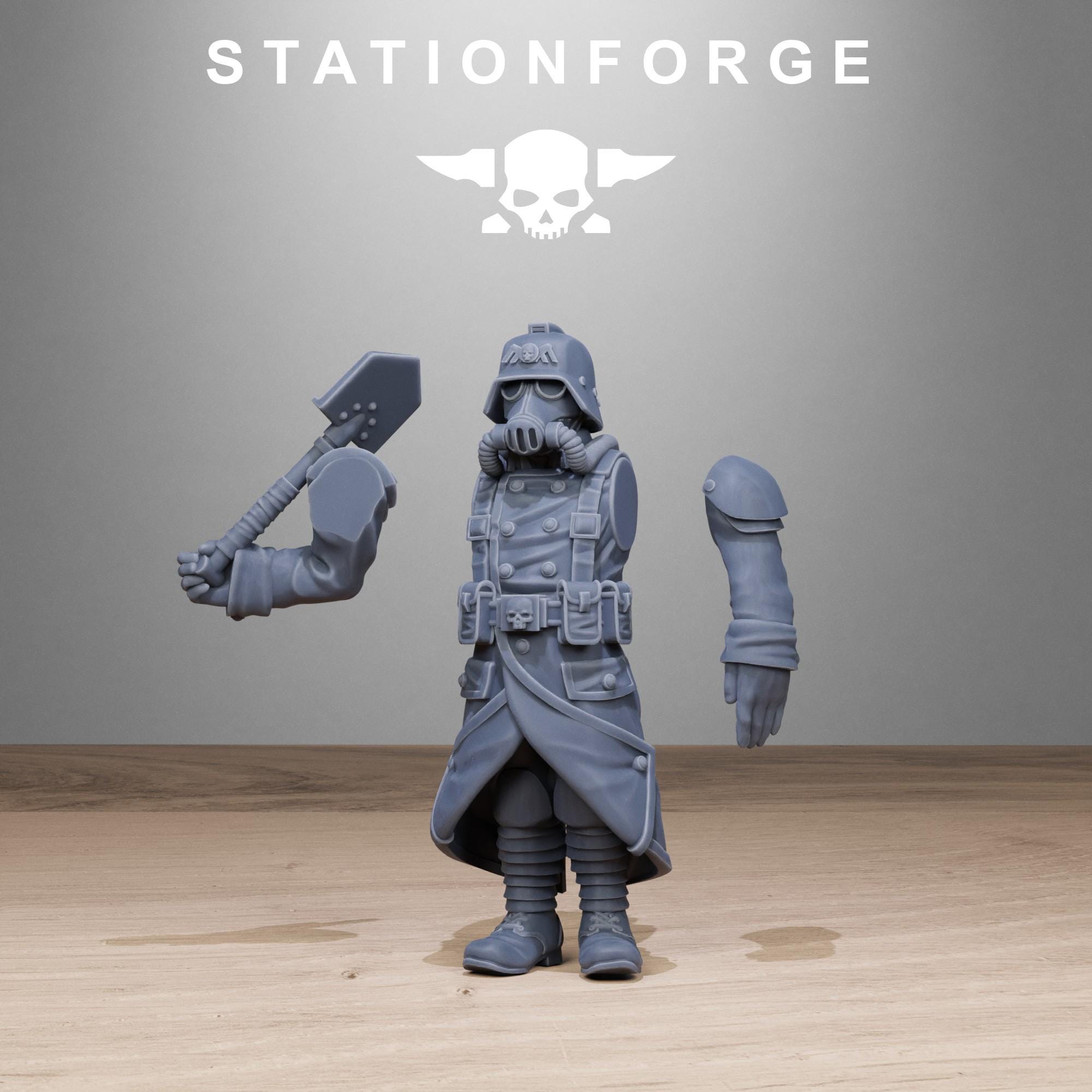 GrimGuard Chill Squad from StationForge/10 Tabletop Miniatures +Gratis Bases