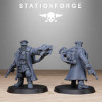 FreeGuard Officer from StationForge/2 Wargame Miniatures +Gratis Bases
