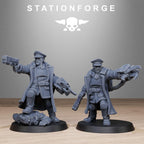 FreeGuard Officer from StationForge/2 Wargame Miniatures +Gratis Bases
