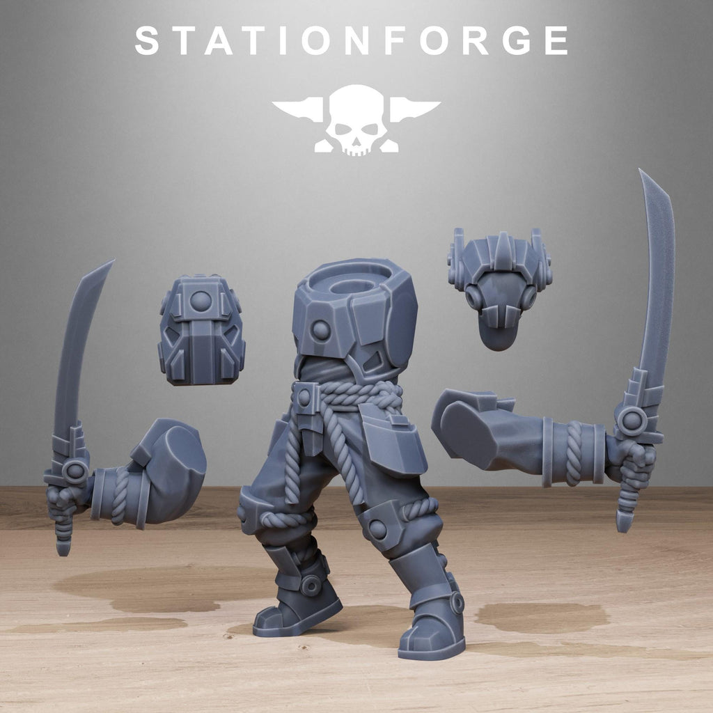 Tarion Melee Infantry from StationForge/10 Wargame Miniatures +Gratis Bases