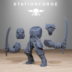 Tarion Melee Infantry from StationForge/10 Wargame Miniatures +Gratis Bases