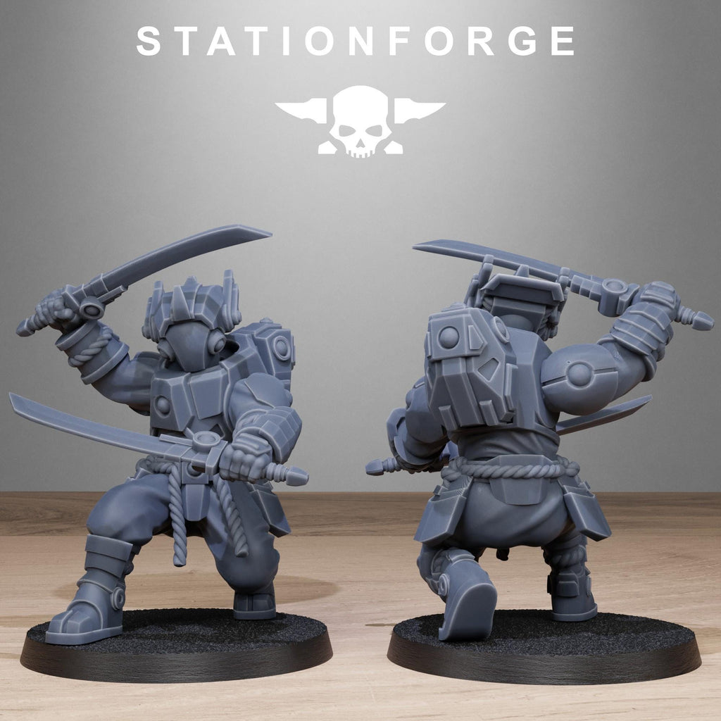 Tarion Melee Infantry from StationForge/10 Wargame Miniatures +Gratis Bases