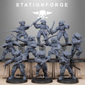 Tarion Melee Infantry from StationForge/10 Wargame Miniatures +Gratis Bases