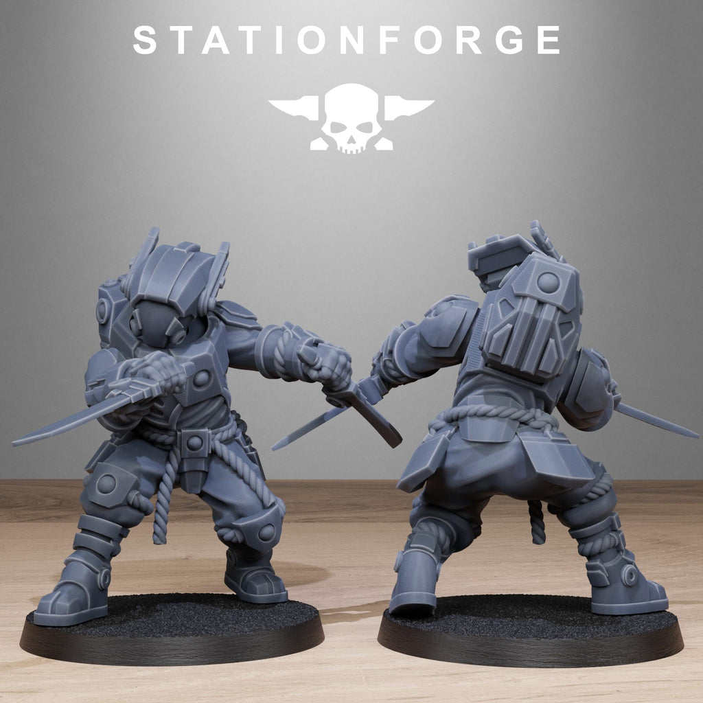Tarion Melee Infantry from StationForge/10 Wargame Miniatures +Gratis Bases
