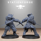 Tarion Melee Infantry from StationForge/10 Wargame Miniatures +Gratis Bases