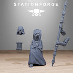 Scavenger Sister Priests from StationForge/10 Wargame Miniatures +Gratis Bases