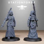 Scavenger Sister Priests from StationForge/10 Wargame Miniatures +Gratis Bases