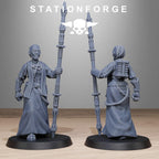 Scavenger Sister Priests from StationForge/10 Wargame Miniatures +Gratis Bases