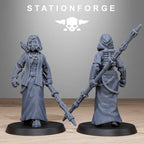 Scavenger Sister Priests from StationForge/10 Wargame Miniatures +Gratis Bases