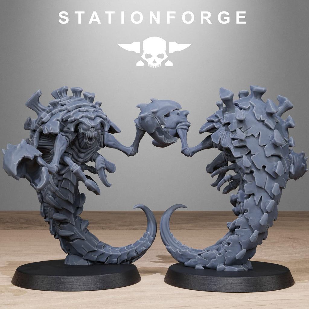 Xenarid Crawlers 1 from StationForge/10 Wargame Miniatures +Gratis Bases