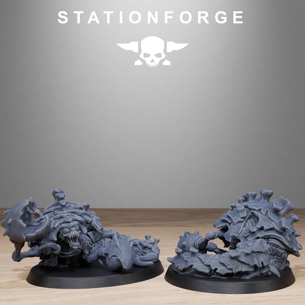 Xenarid Crawlers 1 from StationForge/10 Wargame Miniatures +Gratis Bases