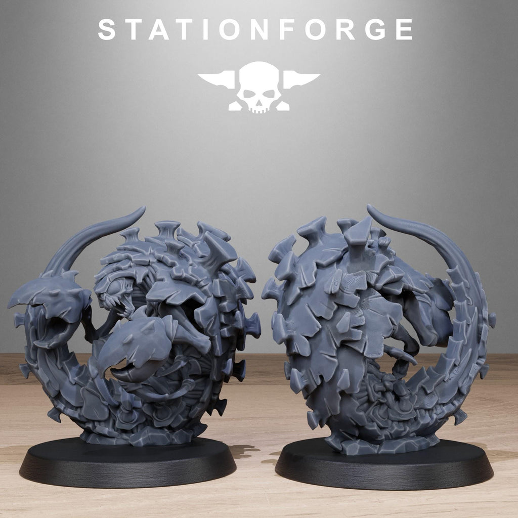 Xenarid Crawlers 1 from StationForge/10 Wargame Miniatures +Gratis Bases