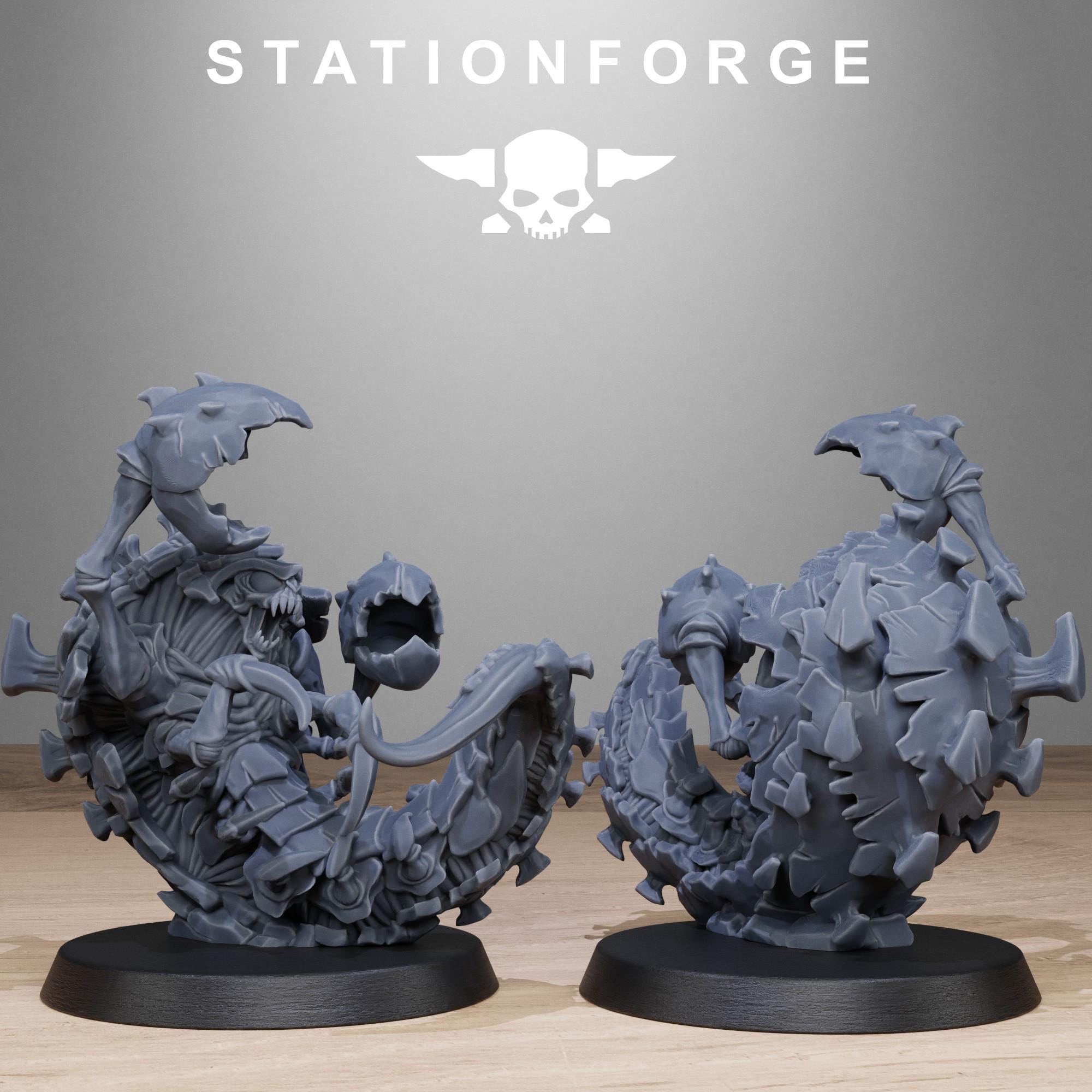 Xenarid Crawlers 1 from StationForge/10 Wargame Miniatures +Gratis Bases