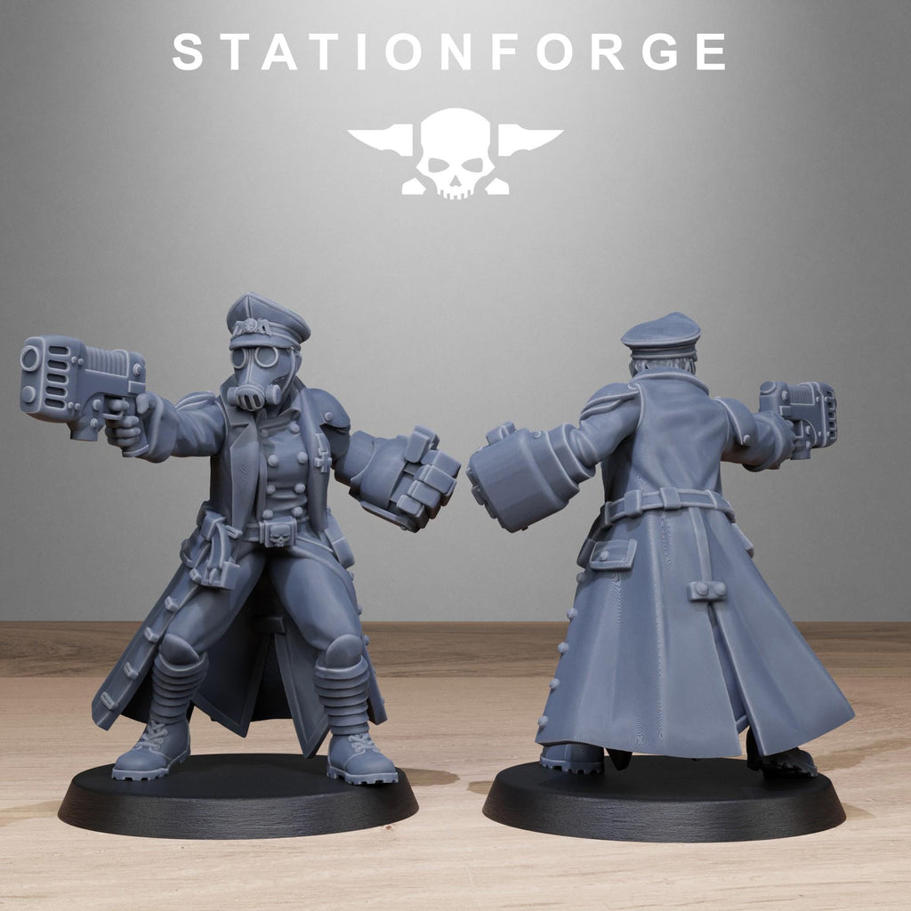 GrimGuard Sisters from StationForge/10 Wargame Miniatures +Gratis Bases