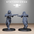 GrimGuard Sisters from StationForge/10 Wargame Miniatures +Gratis Bases
