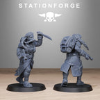 GrimGuard Sisters from StationForge/10 Wargame Miniatures +Gratis Bases
