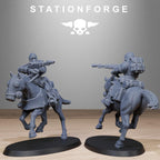 RoyalGuard Cavalry from StationForge/11 Wargame Miniatures +Gratis Bases