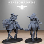 RoyalGuard Cavalry from StationForge/11 Wargame Miniatures +Gratis Bases