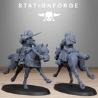 RoyalGuard Cavalry from StationForge/11 Wargame Miniatures +Gratis Bases