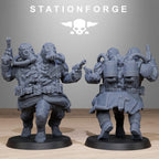 GrimGuard Radioactive Mutants from StationForge/10 Wargame Miniatures +Gratis Bases