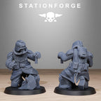 GrimGuard Radioactive Mutants from StationForge/10 Wargame Miniatures +Gratis Bases