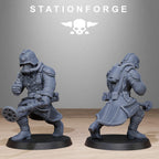 GrimGuard Radioactive Mutants from StationForge/10 Wargame Miniatures +Gratis Bases