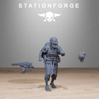 Corrupted Guard Abhumans from StationForge/10 Wargame Miniatures +Gratis Bases