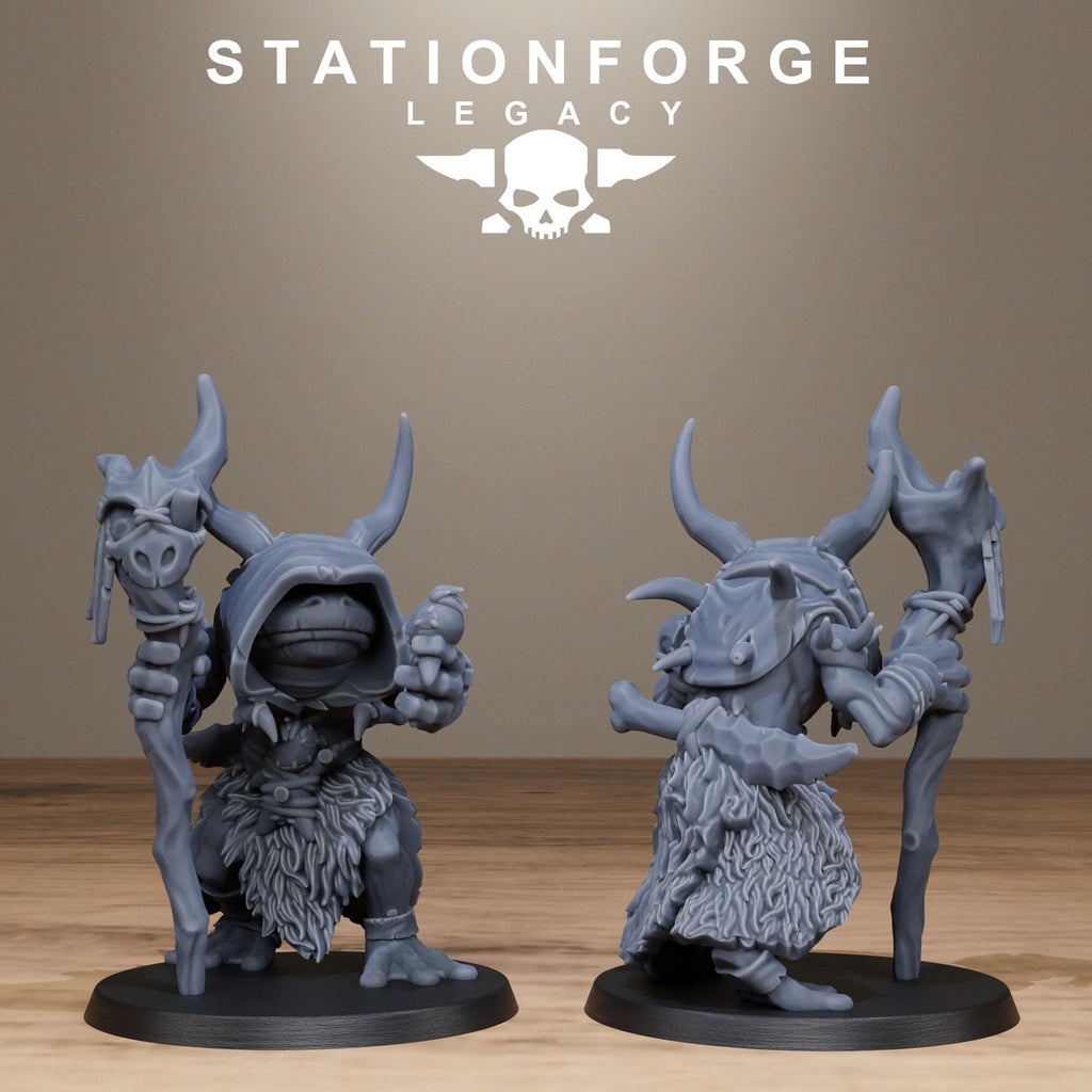 Bogkin Spearmen from StationForgeLegacy/10 Miniatures +Gratis Bases
