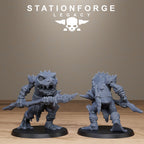 Bogkin Spearmen from StationForgeLegacy/10 Miniatures +Gratis Bases