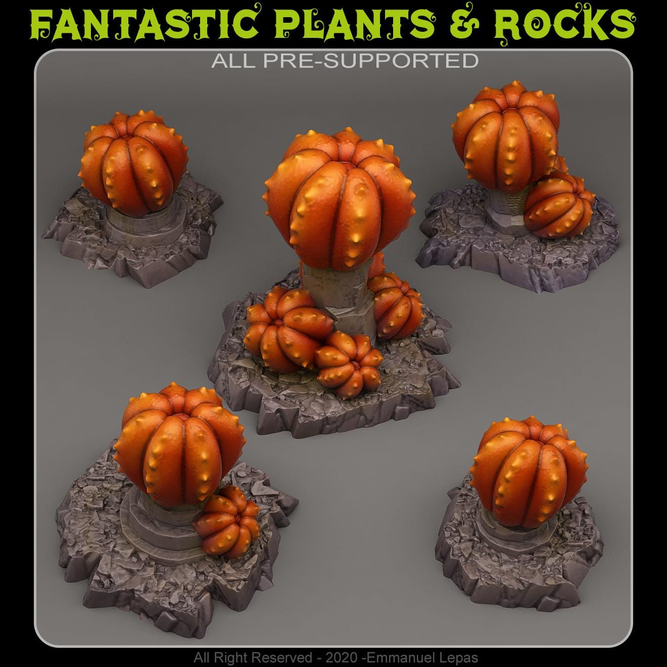 Demonic pumpkins from Fantastic Plants And Rocks /5 Miniatures