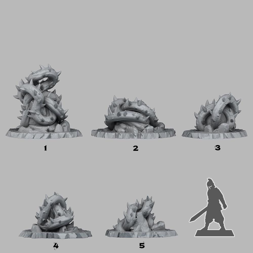 Giant brambles from Fantastic Plants And Rocks /5 Miniatures