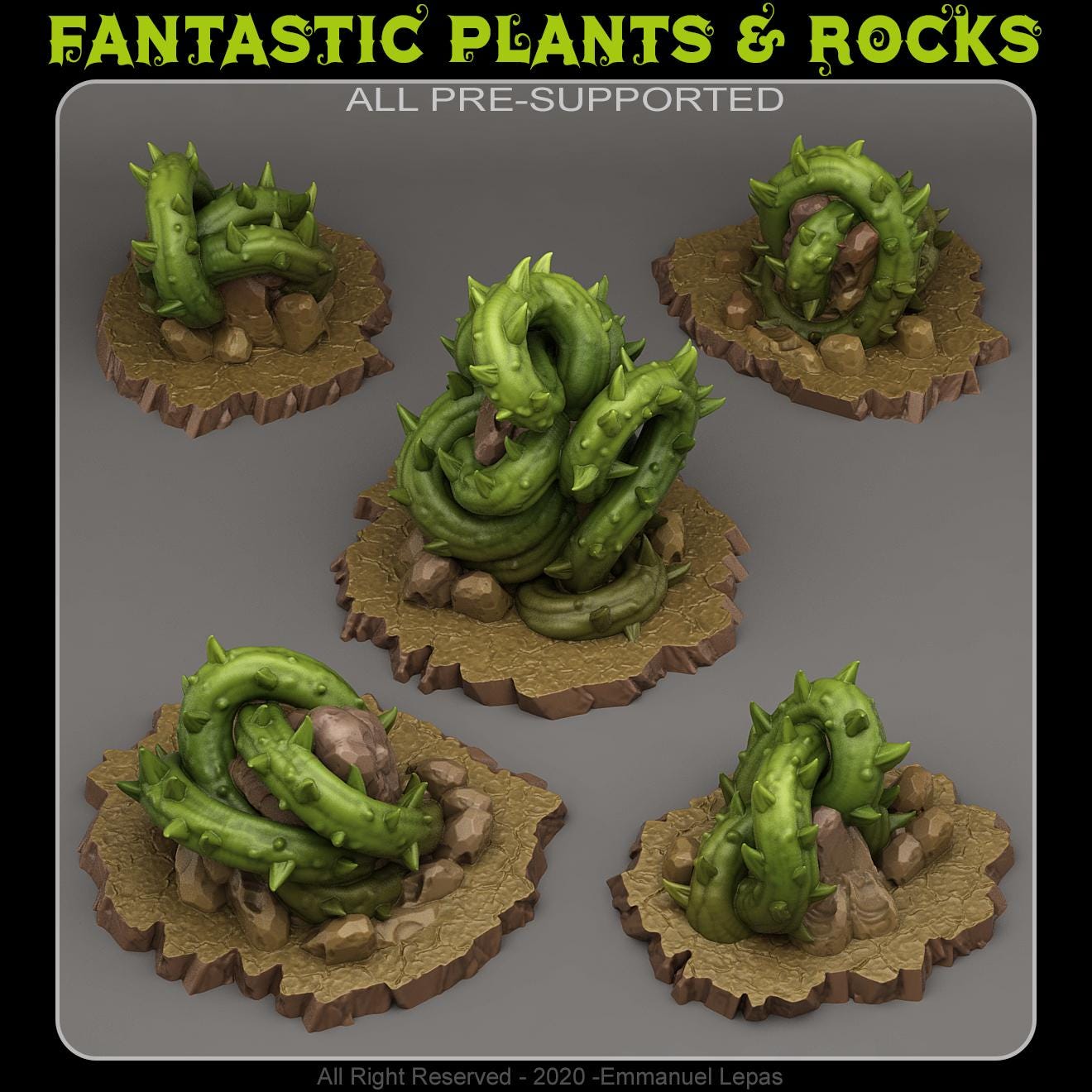 Giant brambles from Fantastic Plants And Rocks /5 Miniatures