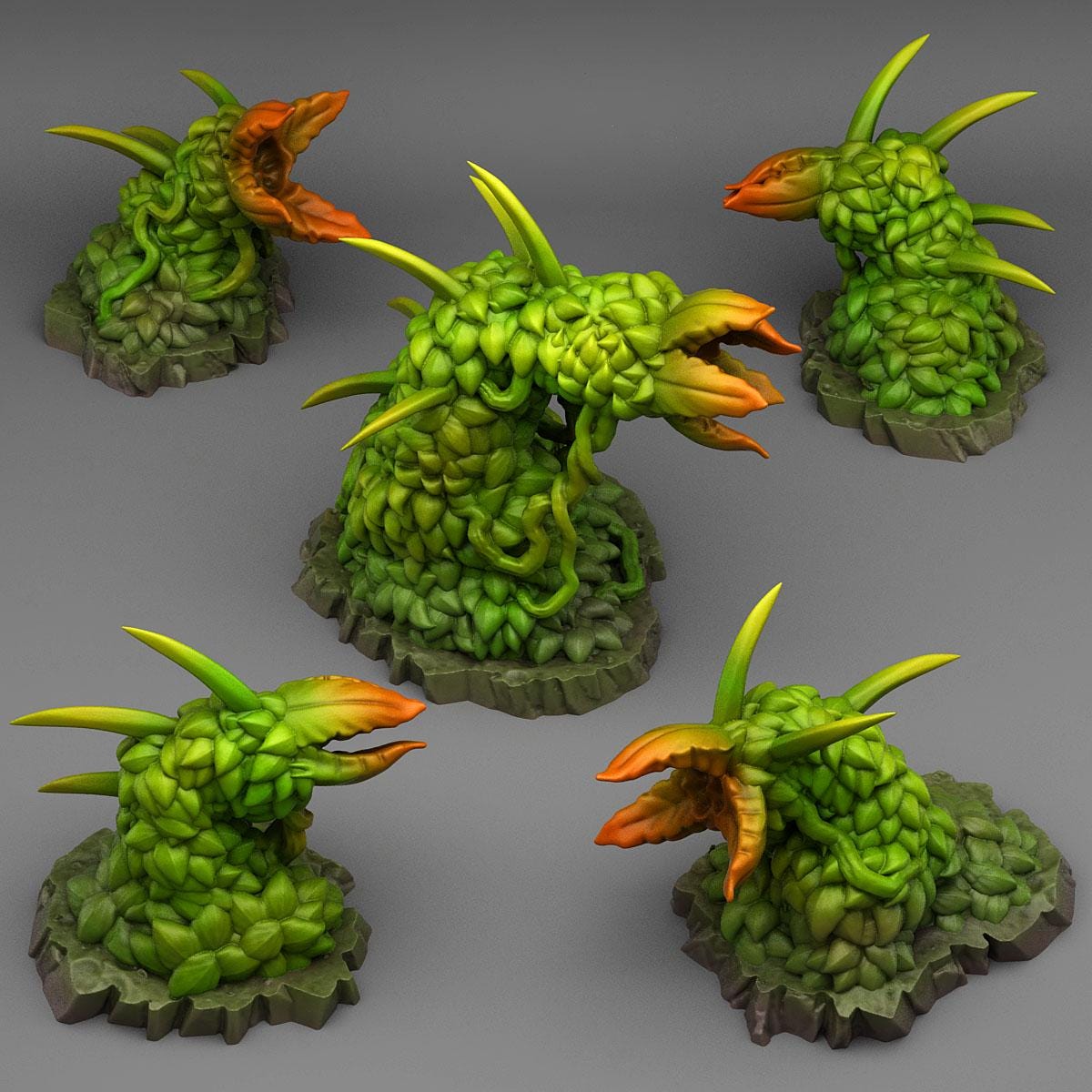 CARNIVOROUS HEDGES from Fantastic Plants And Rocks /5 Miniatures