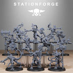 Raticus Technoclaw von StationForge/Wargame Miniaturen, 10 Figuren +Bases