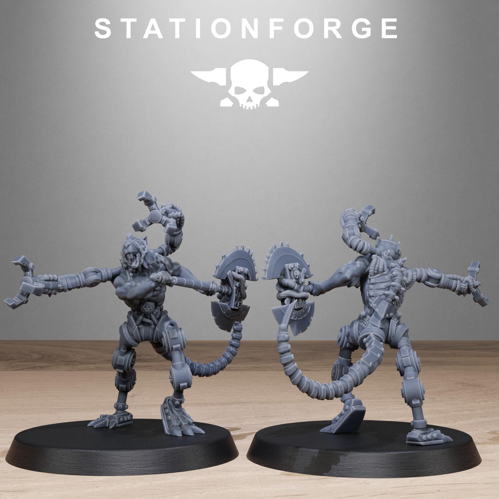 Raticus Technoclaw von StationForge/Wargame Miniaturen, 10 Figuren +Bases